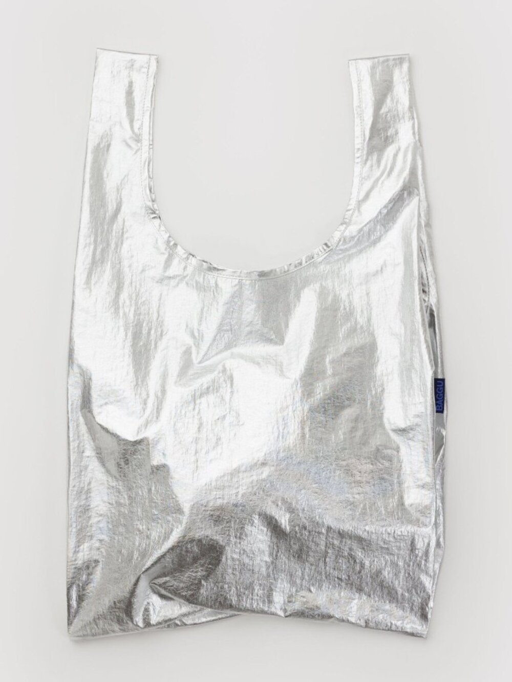 NWT Standard Baggu - Chrome Metallic